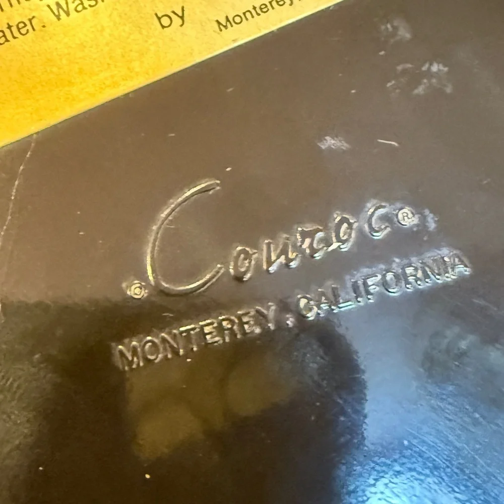Vintage Conrac Monterey California Black Gloss Serving Tray 1714 Meeting House